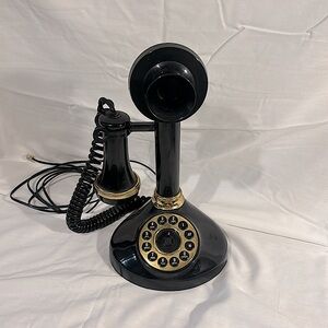 Vintage pushbutton candlestick landline phone!